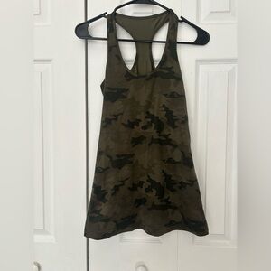 lululemon athletica Olive Camo Tank Top